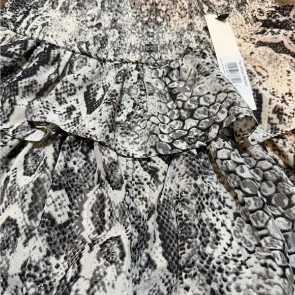 Mustard Seed Snake Print Ruffle Skort - Picture 2 of 6